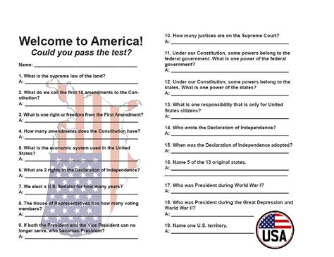 us citizenship test questions quiz